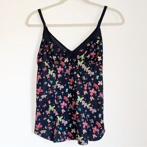 Betsey Johnson Intimates Butterfly Camisole Top Size L